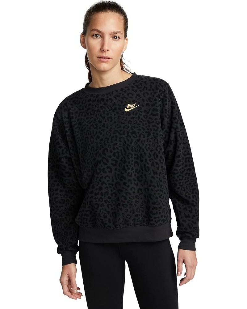 Sportswear Femme Crew Neck Pullover Sweatshirt Size Off Noir $38.40 Activewear