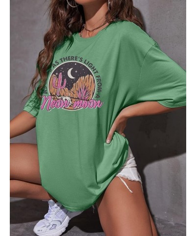 Women's Oversized T Shirts Neon Moon Shirts Classic Country Cowgirl T-Shirt Music Vintage Graphic Tee Tops Green $11.00 T-Shirts