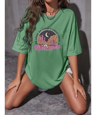 Women's Oversized T Shirts Neon Moon Shirts Classic Country Cowgirl T-Shirt Music Vintage Graphic Tee Tops Green $11.00 T-Shirts