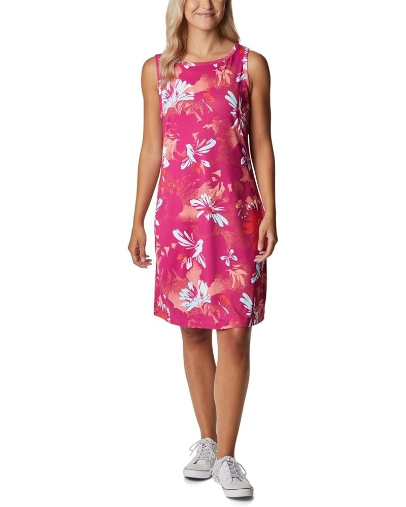 Women's Chill River Printed Dress Wild Fuchsia Daisy Party Multi $14.70 Activewear