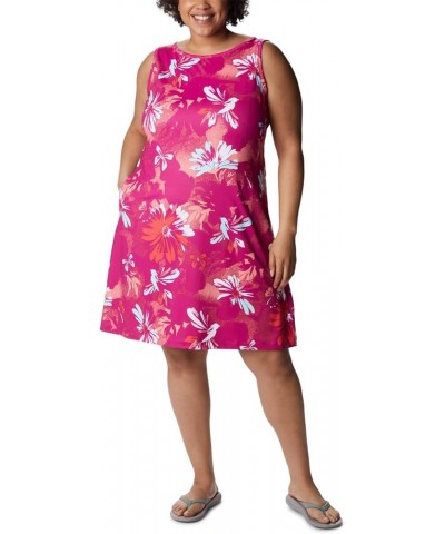 Women's Chill River Printed Dress Wild Fuchsia Daisy Party Multi $14.70 Activewear