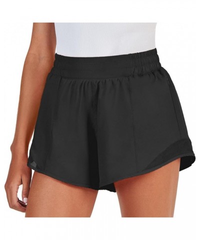 Running Shorts for Women Quick Dry Athletic Sports Shorts Lightweight Active Workout Gym Shorts with Zip Pocket Black $14.49 ...