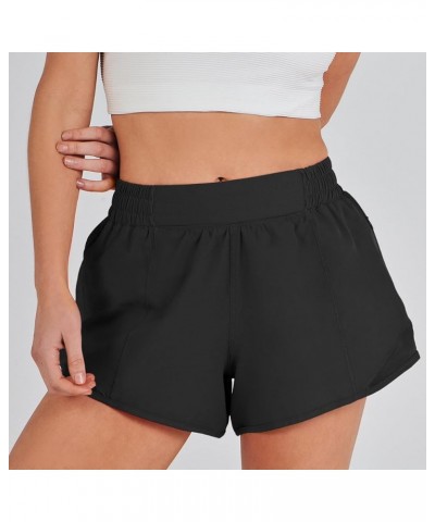 Running Shorts for Women Quick Dry Athletic Sports Shorts Lightweight Active Workout Gym Shorts with Zip Pocket Black $14.49 ...