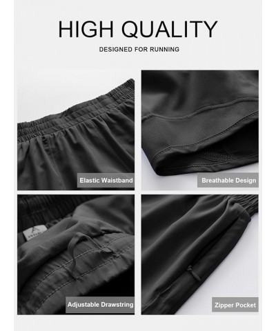 Running Shorts for Women Quick Dry Athletic Sports Shorts Lightweight Active Workout Gym Shorts with Zip Pocket Black $14.49 ...