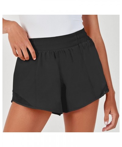 Running Shorts for Women Quick Dry Athletic Sports Shorts Lightweight Active Workout Gym Shorts with Zip Pocket Black $14.49 ...