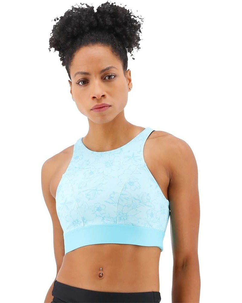 Women's Standard Amira Bra Top for Swimming, Yoga, Fitness, and Workout Teal $14.67 Swimsuits