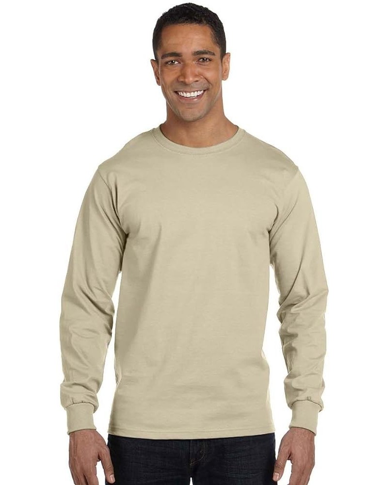 6.1 oz. Long-Sleeve Beefy-T (5186) Sand $10.45 T-Shirts