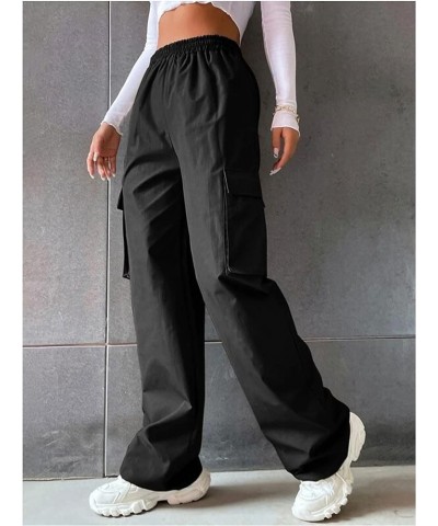 Pants Women's Solid Color Loose Wide Leg Dark Grey $6.94 Pants