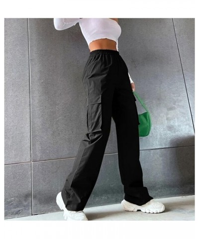 Pants Women's Solid Color Loose Wide Leg Dark Grey $6.94 Pants