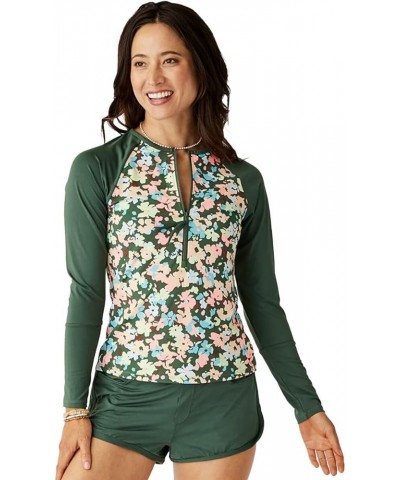 Women's Kona Rashguard Wildflower W. Cilantro $29.67 Swimsuits