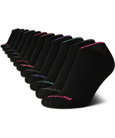 Women's No Show Athletic Breathable Low Cut Cushioned Socks (12 Pack) Solid Black $13.99 Activewear