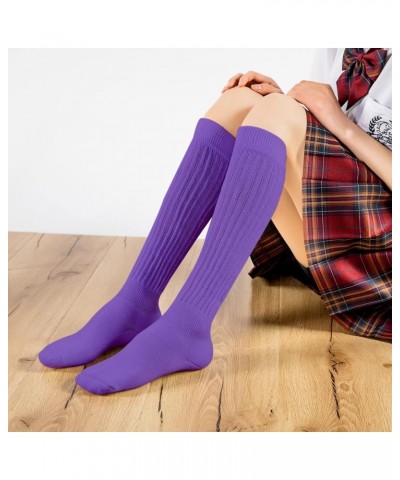 Slouch Socks Women Knee High Scrunch Socks for Women Pack of 3 Size 6-11 Multicolor 8 $9.53 Activewear