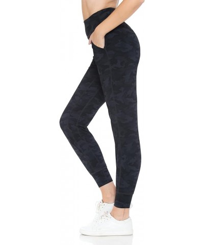 Women's Joggers Pants with Pockets Active Sweatpants for Women Lightweight Lounge Pants Black Camouflage $12.23 Activewear