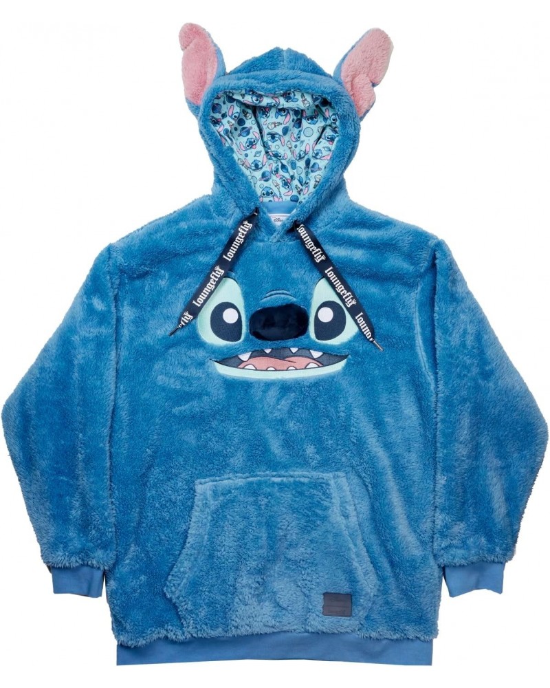 DISNEY STITCH SHERPA UNISEX HOODIE X-LARGE $40.50 Dresses