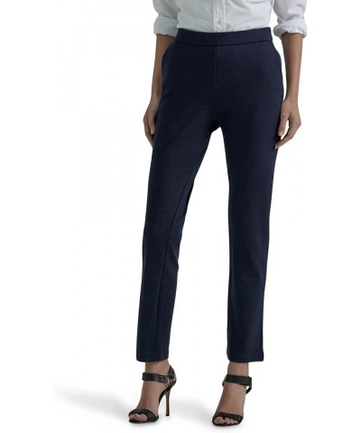 Women's Petite Ultra Lux Comfort Any Wear Slim Ankle Pant Rivet Navy $19.68 Pants