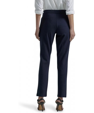 Women's Petite Ultra Lux Comfort Any Wear Slim Ankle Pant Rivet Navy $19.68 Pants