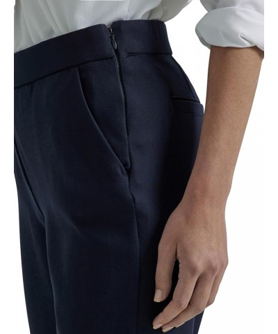 Women's Petite Ultra Lux Comfort Any Wear Slim Ankle Pant Rivet Navy $19.68 Pants