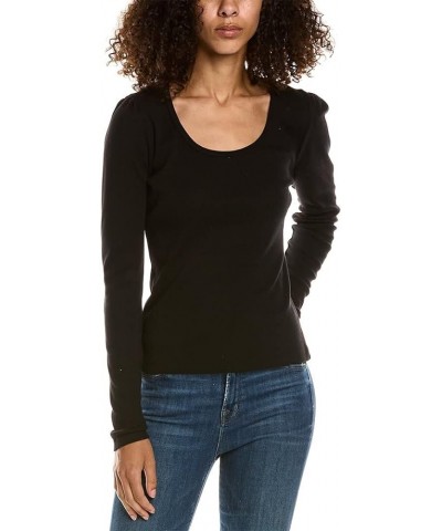 Jewel Puff Sleeve Top Black 1 $49.42 Blouses