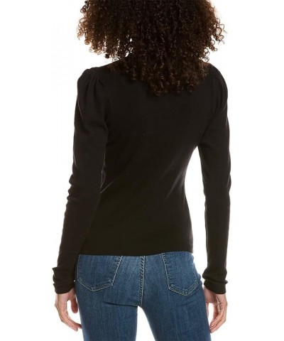 Jewel Puff Sleeve Top Black 1 $49.42 Blouses