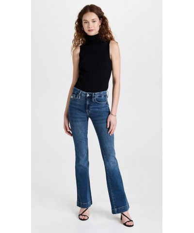 Women's Good Flare with Deco Back Yoke A Jeans Indigo132 $60.06 Jeans