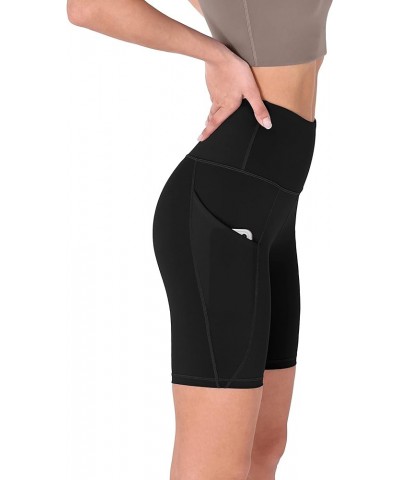 Women's Tummy Control Yoga Shorts 2.0 with Pockets High Waist Athletic Workout Shorts-5" / 8" Inseam 8 inches Black $10.49 Ac...