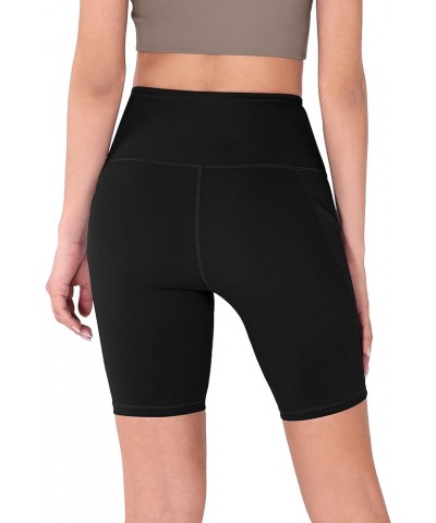 Women's Tummy Control Yoga Shorts 2.0 with Pockets High Waist Athletic Workout Shorts-5" / 8" Inseam 8 inches Black $10.49 Ac...