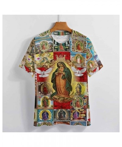 Our Lady of Guadalupe Virgin Mary Mexican Women Full Print T-Shirt Our Lady of Guadalupe-c4 $9.66 T-Shirts