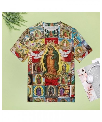 Our Lady of Guadalupe Virgin Mary Mexican Women Full Print T-Shirt Our Lady of Guadalupe-c4 $9.66 T-Shirts