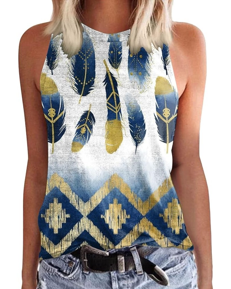 Crop Tank Tops for Women,Womens Round Neck Tank Top Print Casual Versatile Button Pure Color Sleeveless T Shirt A9-navy $3.69...