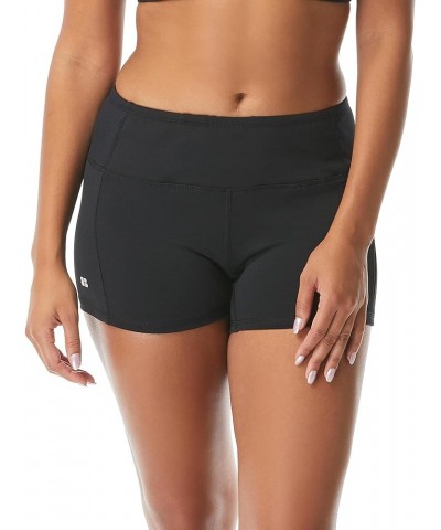 Chandra Spandex Workout Swim Shorts — Quick Drying Yoga, Running, Swim, Volleyball 001 Black $20.88 Swimsuits