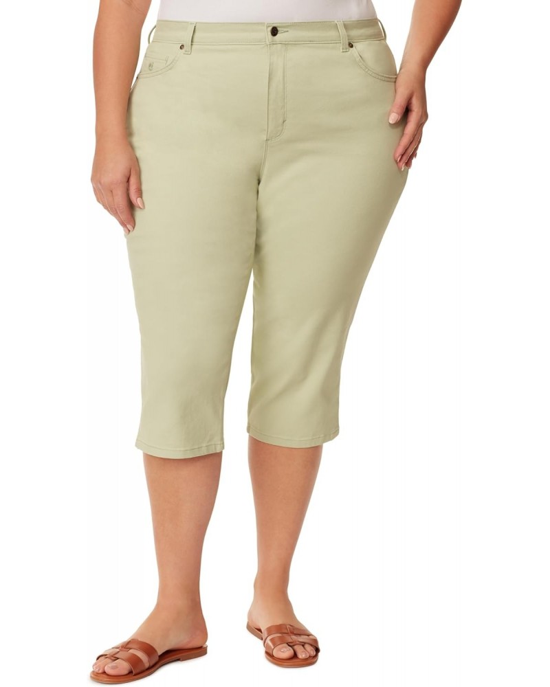 Women's Plus Size Amanda Capri Jean, Matcha Latte $16.98 Jeans