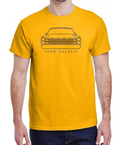 1966 Ford Galaxie Front End Design Classic Print Tshirt Gold $14.58 T-Shirts