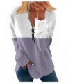 1/4 Zip Pullover Womens Long Sleeve Half Zip Pullover Sweatshirts Plus Size Zip Up Hoodies Outfits Y2K Clothes 4-purple $11.6...