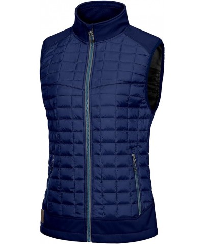 Women's Lightweight Puffer Vest, Warm Outdoor Sleeveless Jacket for Hiking Travel Running Golf True Blue $19.60 Vests