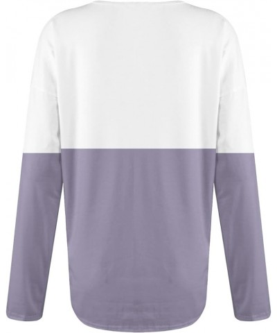 1/4 Zip Pullover Womens Long Sleeve Half Zip Pullover Sweatshirts Plus Size Zip Up Hoodies Outfits Y2K Clothes 4-purple $11.6...