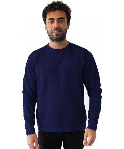 Unisex Malibu Crewneck Sweatshirt Heather Midnight Navy $14.58 Sweatshirts