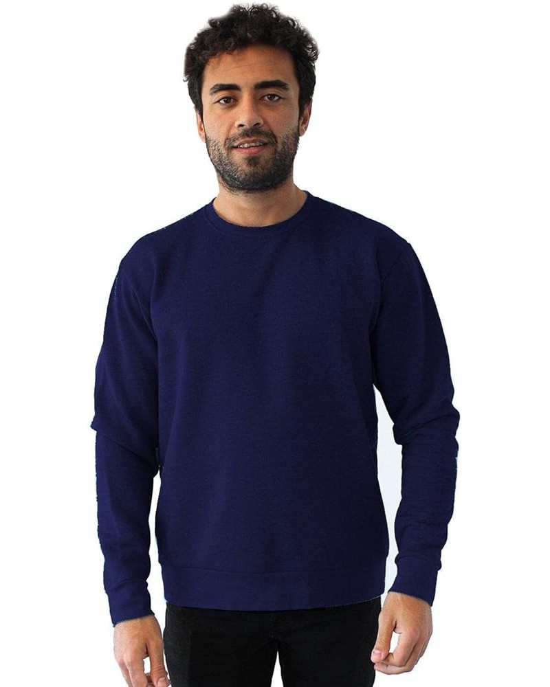 Unisex Malibu Crewneck Sweatshirt Heather Midnight Navy $14.58 Sweatshirts