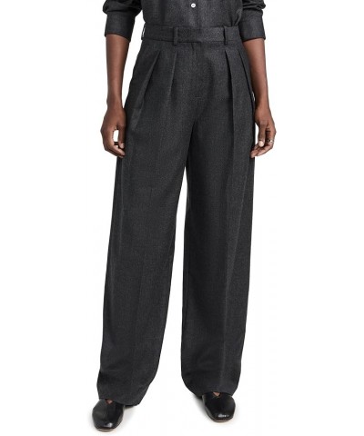 Women's Double Pleat Pants New Charcoal Melange $49.66 Pants