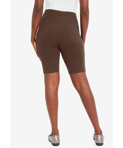 Women's Plus Size Everyday Bike Short Dark Olive Green $15.28 Activewear