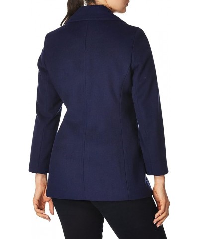 Women's Double Breasted Peacoat (Petite, Standard, Plus) Indigo $60.28 Coats