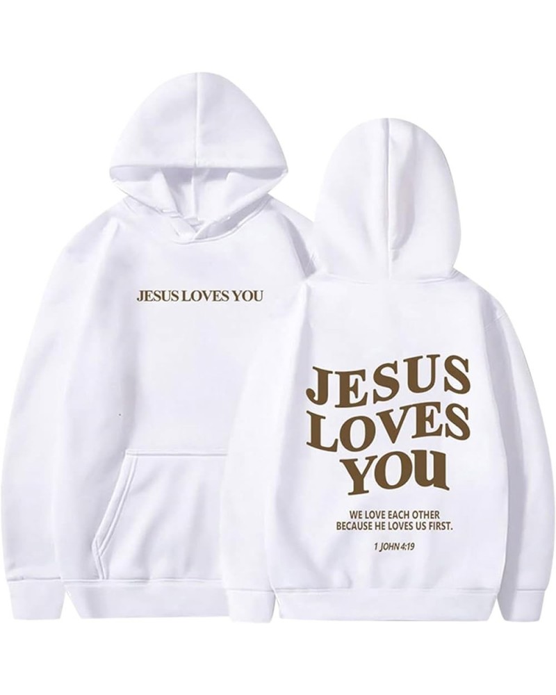 Graphic Hoodies For Women There'S Power In The Name Of Jesus Sweatshirt With Pocket Drop Shoulder Drawstring Christian Hooded...