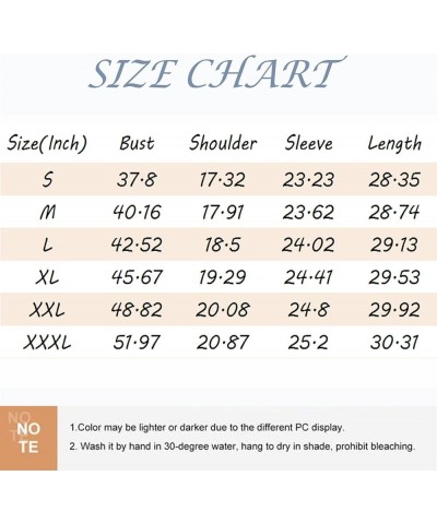 Women's Cotton T Shirts Pattern Long Sleeve Crew Neck Loose Basic Top for Leggings Trendy Blouses Fashion Sweatshirt A137-kha...