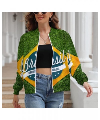 Jamaica Flag Women's Zipper Jacket Women Sweatshirts Print Hoodie Autumn Long Sleeve Tops L X-Large White-3-1 $18.22 Hoodies ...