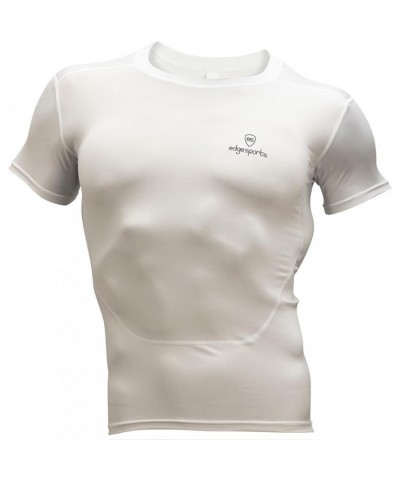 Compression Shirts for Men Short Sleeve - Workout Undershirts for Football, Basketball White $12.40 Shirts