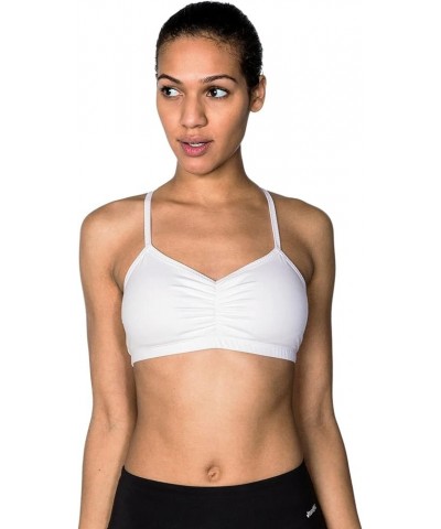 Women's Adjustable Sports Bra with Removable Pads, Versatile Workout Bra No Headlights White $33.15 Lingerie