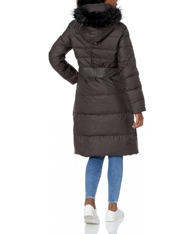 Women's Essential Down Coat with Fur Trim Hood Sand $47.29 Jackets