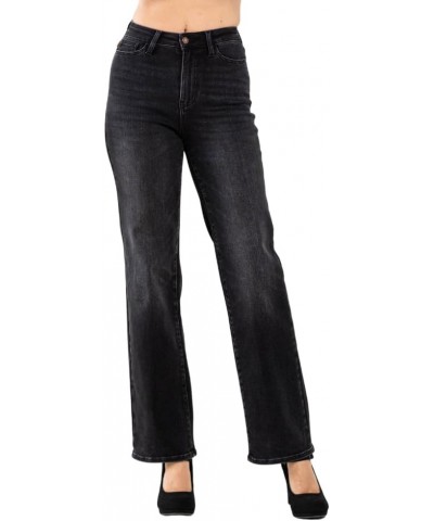 90's Washed Black High Waist Straight Leg Jeans Black $35.08 Jeans