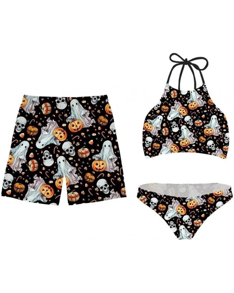 Couple Matching Swimsuit for Women and Mens Summer Beachwear Bathing Suit Women Halloween-4 $13.74 Others