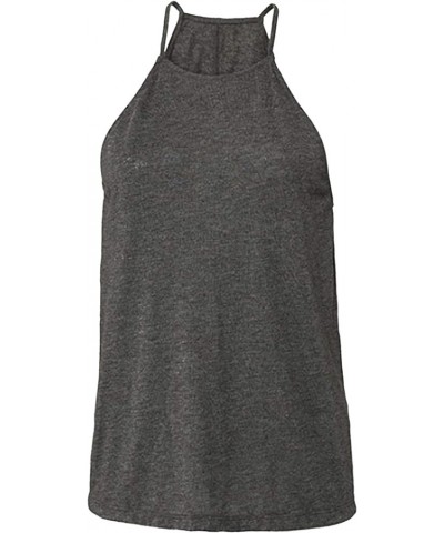 Womens/Ladies Flowy High Neck Tank Top Mauve $8.84 Tanks