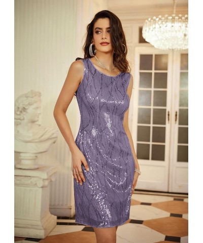 Women's Sequin Dress Wedding Guest Dresses Mother of The Bride Dresses Formal Dress Two Piece Dress Knee Length Light Purple ...